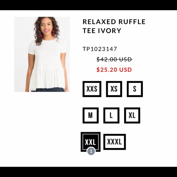 Relaxed Ruffle Tee - Picture 2 of 2